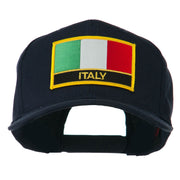 Italy Flag Patched Twill Pro Style Cap