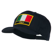 Italy Flag Patched Twill Pro Style Cap