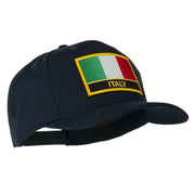 Italy Flag Patched Twill Pro Style Cap