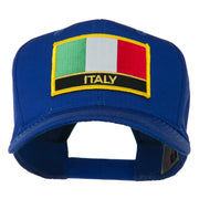 Italy Flag Patched Twill Pro Style Cap