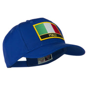 Italy Flag Patched Twill Pro Style Cap