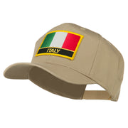 Italy Flag Patched Twill Pro Style Cap