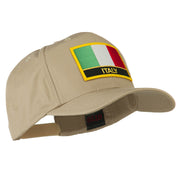 Italy Flag Patched Twill Pro Style Cap