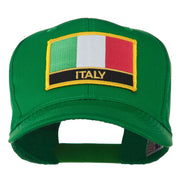 Italy Flag Patched Twill Pro Style Cap