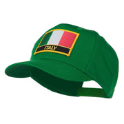 Italy Flag Patched Twill Pro Style Cap