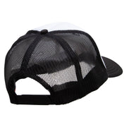 Let's Get Lit Embroidered Foam Panel Mesh Snapback - Black-White OSFM