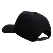 Licensed Star US Army Embroidered Solid Cotton Twill 5 panel Mesh Back Cap - Black OSFM