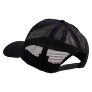 Star US Army Embroidered Solid Cotton Twill 5 panel Mesh Back Cap