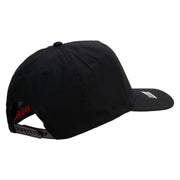 Licensed Star US Army Embroidered Solid Cotton Twill 5 panel Mesh Back Cap - Black OSFM