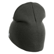 USAF Blue Letter Symbol Embroidered 8" Short Beanie - Charcoal OSFM