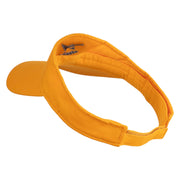 Trumpet New Orleans Embroidered Brushed Sports Visor - Yellow OSFM