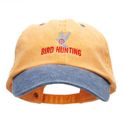 Bird Hunting Embroidered Pigment Dyed Wash Caps