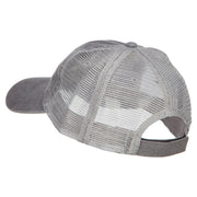 Trout Embroidered Washed Trucker Cap