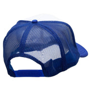 Let's Get Lit Embroidered Foam Panel Mesh Snapback - Royal-White OSFM