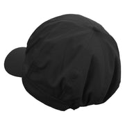 Kangaroo Embrodiered Cotton Elastic Newsboy Cap - Black OSFM