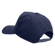 Licensed Star US Army Embroidered Solid Cotton Twill 5 panel Mesh Back Cap - Navy OSFM