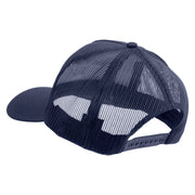 Star US Army Embroidered Solid Cotton Twill 5 panel Mesh Back Cap