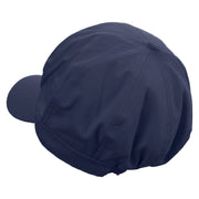 Kangaroo Embrodiered Cotton Elastic Newsboy Cap - Navy OSFM