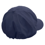 Kangaroo Embrodiered Cotton Elastic Newsboy Cap - Navy OSFM