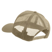 Star US Army Embroidered Solid Cotton Twill 5 panel Mesh Back Cap