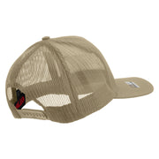 Star US Army Embroidered Solid Cotton Twill 5 panel Mesh Back Cap