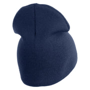 USAF Blue Letter Symbol Embroidered 8" Short Beanie - Navy OSFM