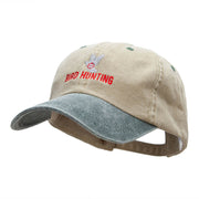 Bird Hunting Embroidered Pigment Dyed Wash Caps