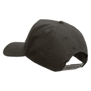 Licensed Star US Army Embroidered Solid Cotton Twill 5 panel Mesh Back Cap - Charcoal OSFM