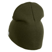 USAF Blue Letter Symbol Embroidered 8" Short Beanie - Olive OSFM
