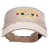 Iraq Vet Ribbon Embroidered Cotton Twill Sun Visor