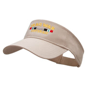 Iraq Vet Ribbon Embroidered Cotton Twill Sun Visor