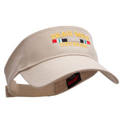 Iraq Vet Ribbon Embroidered Cotton Twill Sun Visor