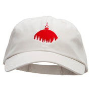 Red Ornament Embroidered Low Profile Dyed Cotton Twill Cap - Putty OSFM