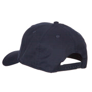 US Air Force Veteran Circle Embroidered Solid Cotton Pro Style Cap