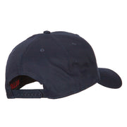 US Air Force Veteran Circle Embroidered Solid Cotton Pro Style Cap