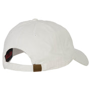 Virginia with Map Outline Embroidered Washed Cotton Twill Cap