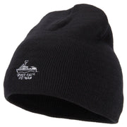 River Rats Vietnam with Riverboat Embroidered 8 Inch Knitted Short Beanie