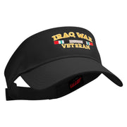 Iraq Vet Ribbon Embroidered Cotton Twill Sun Visor