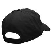 Red Ornament Embroidered Low Profile Dyed Cotton Twill Cap - Black OSFM