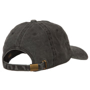 Virginia with Map Outline Embroidered Washed Cotton Twill Cap