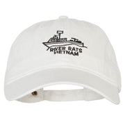 River Rats Vietnam Riverboat Embroidered Washed Cotton Twill Cap