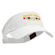 Iraq Vet Ribbon Embroidered Cotton Twill Sun Visor