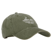 River Rats Vietnam Riverboat Embroidered Washed Cotton Twill Cap