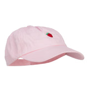 Mini Strawberry Embroidered Low Cap