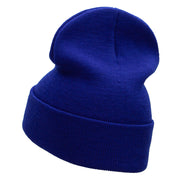 Football Embroidered 12 Inch Long Knitted Beanie