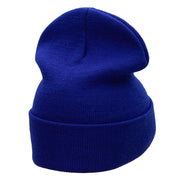 Football Embroidered 12 Inch Long Knitted Beanie