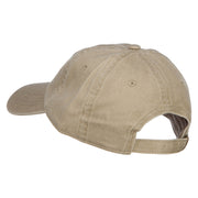 Wording of Irish and Ireland Shamrock Flag Embroidered Washed Cotton Cap