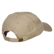 Wording of Irish and Ireland Shamrock Flag Embroidered Washed Cotton Cap