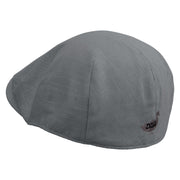 Duck Logo Embroidered Men's Linen Summer Ivy Cap - Slate S-M