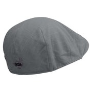 Duck Logo Embroidered Men's Linen Summer Ivy Cap - Slate S-M